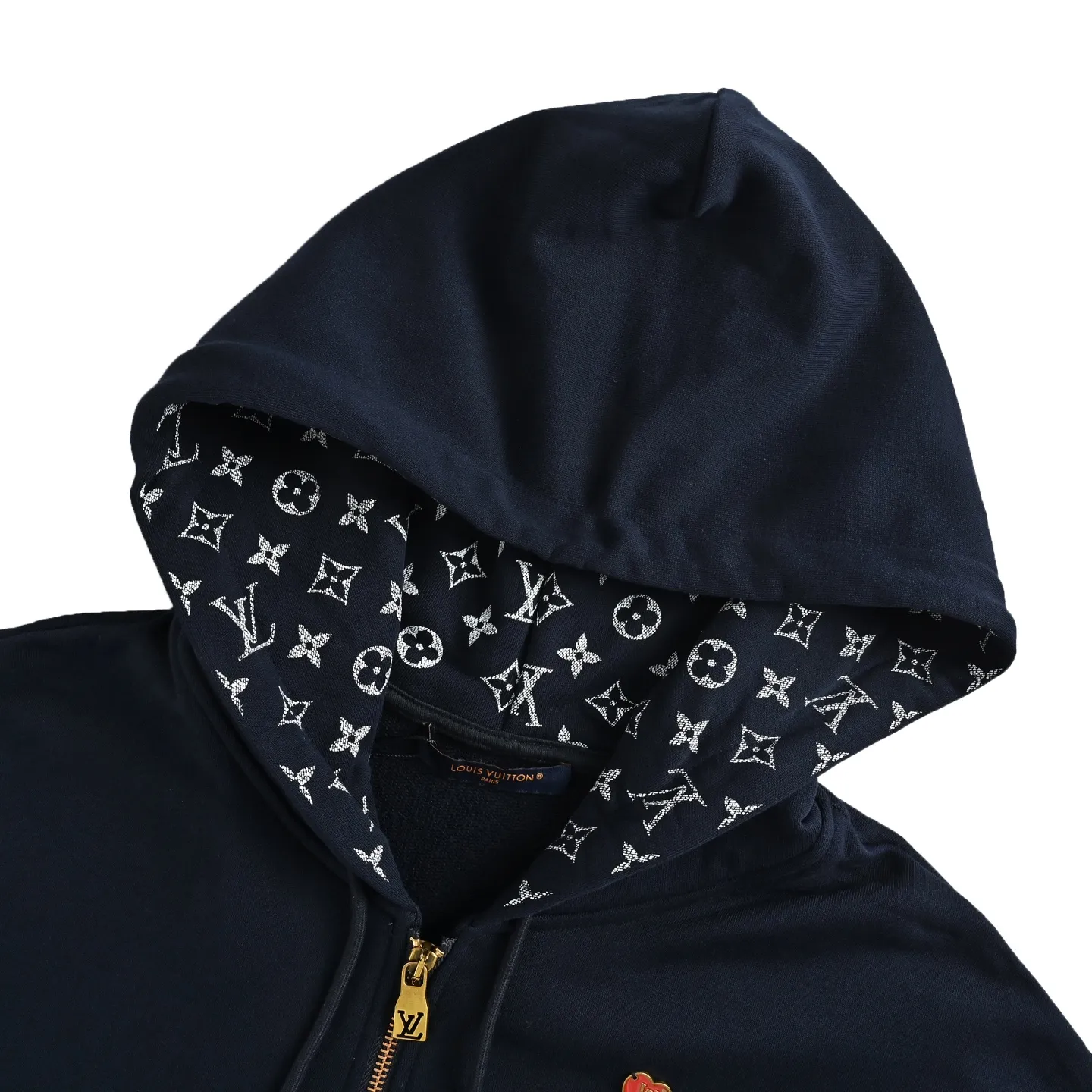 Louis Vuitton/Louis Vuitton Childlike Hardware CVD zipper hooded sweatshirt jacket